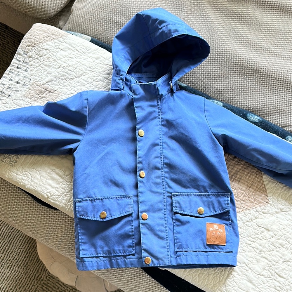 Mini Rodini Blue Hooded Jacket